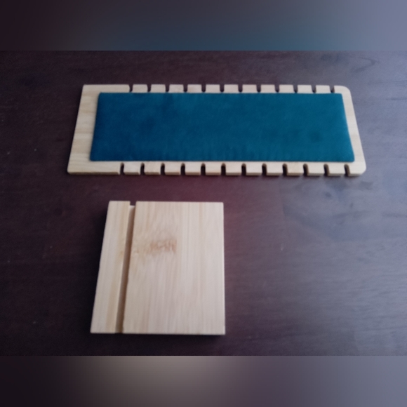 Bambou Display organizer for Necklaces or Bunch of bracelets Green color - Picture 6 of 7